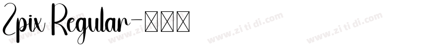 Zpix Regular字体转换 Zpix Regular字体转换